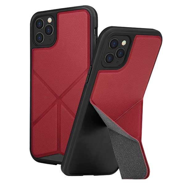 UNIQ Transforma cover med stativ til iPhone 11 Pro Max, rød