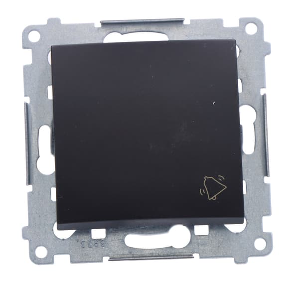 Ringknapp (modul) 10AX, 250V~, snabbkopplingar, mattsvart Simon54