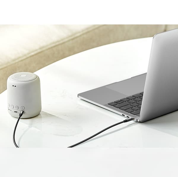 Vinklet AUX-lydkabel til side 2x Mini Jack 3,5 mm 1 m blå