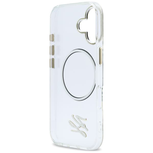 Karl Lagerfeld IML KL Script Logo MagSafe-etui til iPhone 17 – klart