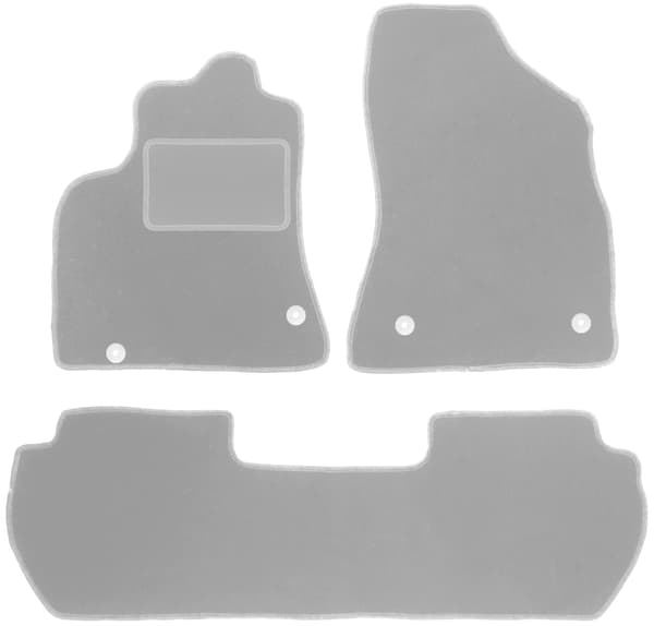 Grå bilmattor till: Citroën Berlingo II Multispace (2008-2018)