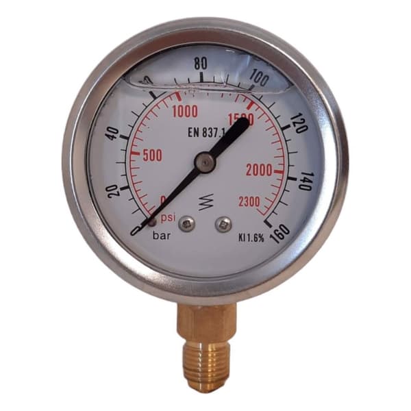 Hydraulisk tryckmätare klocka 304G, 160 bar