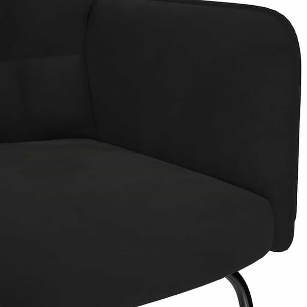 vidaXL Keinutuoli jakkaralla musta sametti