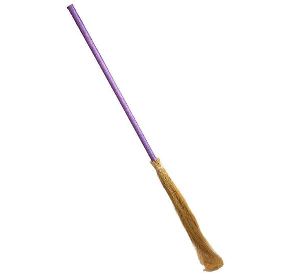Violetti kimalteleva noidan luuta