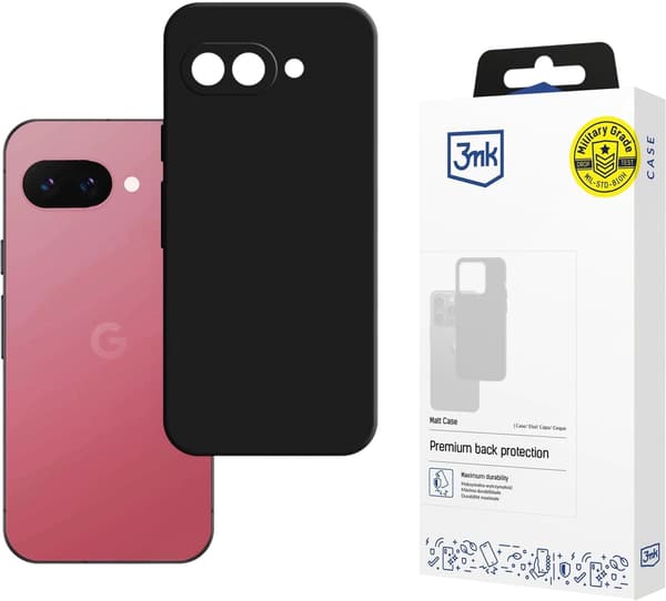 3MK Matt Skal till Google Pixel 9A Svart