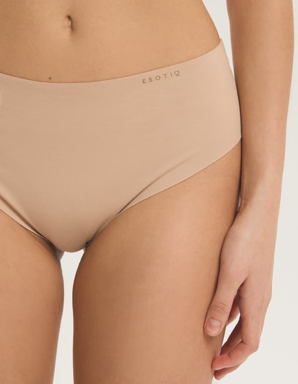 PERSILIA Högmidjade Stringtrosor 2-pack Esotiq | Beige XL
