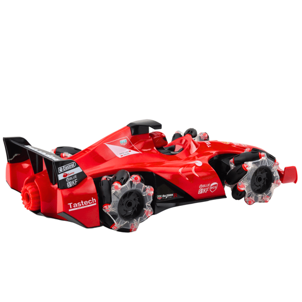 RC-urheiluauto savuefekti 2.4G punainen