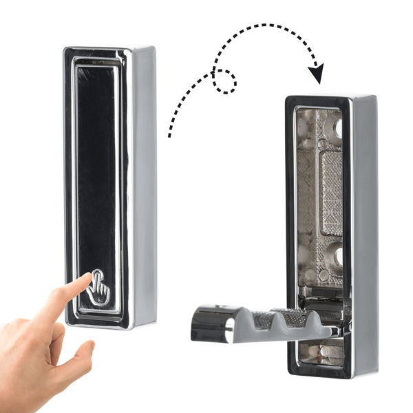 Foldbar poleret krom bøjle Riex XV44