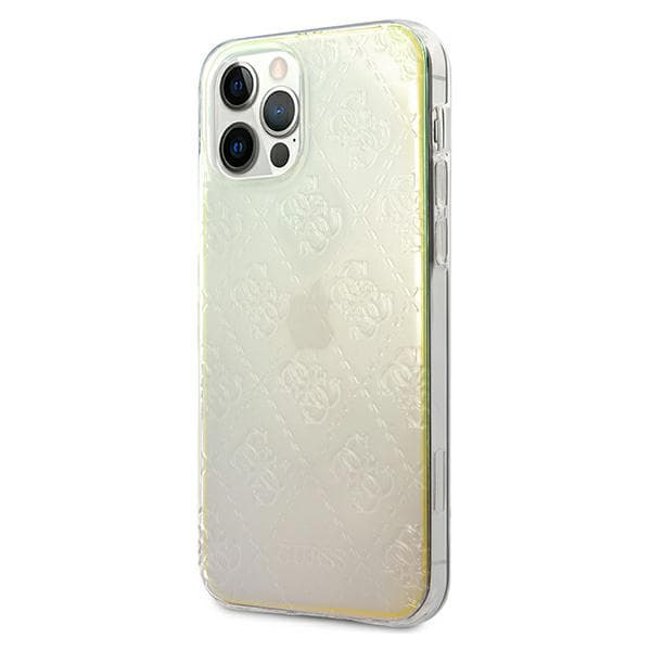 Guess 4G 3D Pattern Collection-skal till iPhone 12/12 Pro, opal