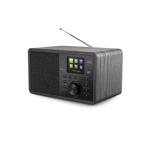 JVC Internetradio RA-E814B 5W DAB+ Wi-Fi Bluetooth 5.2 Musta