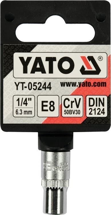 Torx-pää 1/4" E8 YT-05244 YATO