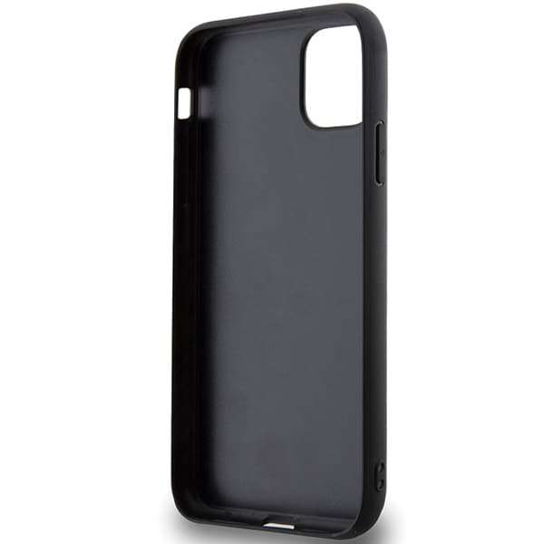 Karl Lagerfeld 3D Gummi Multi Logo Etui til iPhone 11 / Xr, Sort