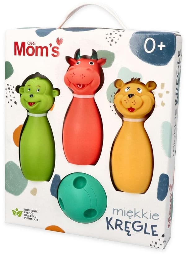 Bowlingkäglor i mjuk pastellfärg