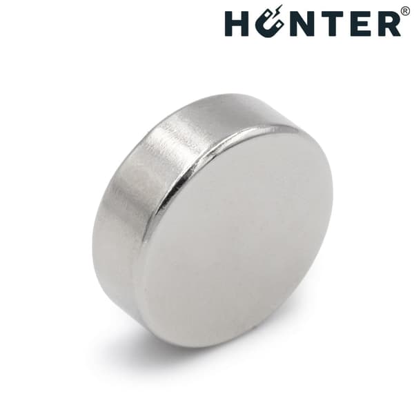 Hunter neodymmagnetcylinder 15x5 mm stærk rund skive