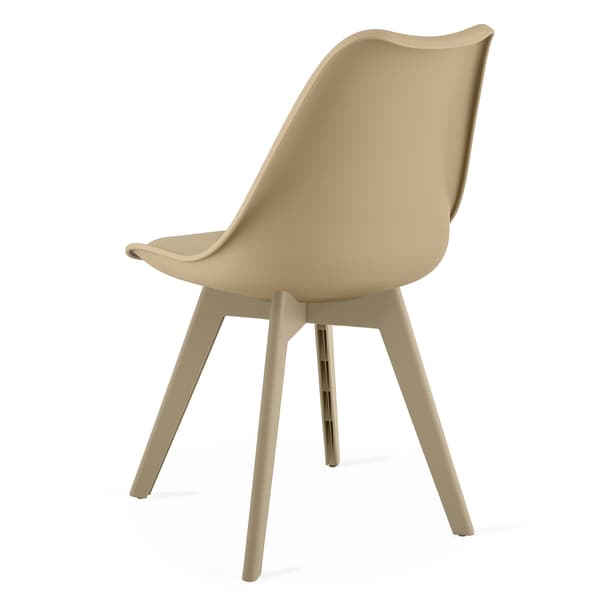MARK stol - mørk beige / beige ben x 2