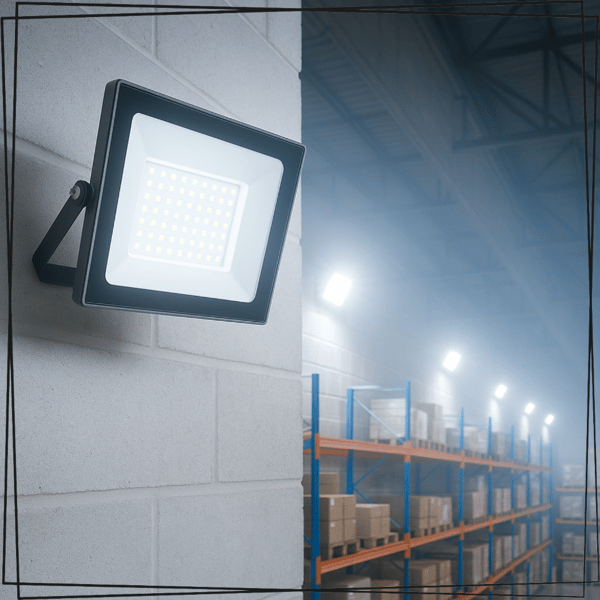 HALOGEN LED-BELYSNING HALL FÖR UTOMHUSBRUK TRÄDGÅRDSBELYSNING 100W 6500K