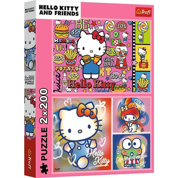 Hello Kitty og venner 2x200 puslespil TREFL