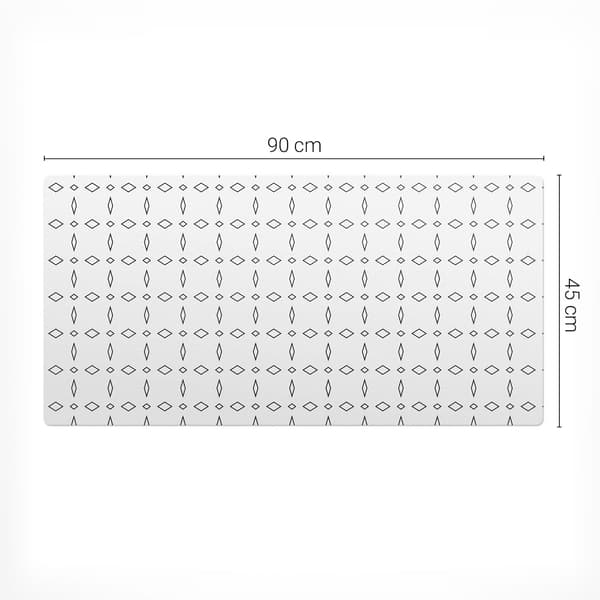 Rutschfest Skrivebordsmåtte med Diamantmønster 90x45 cm