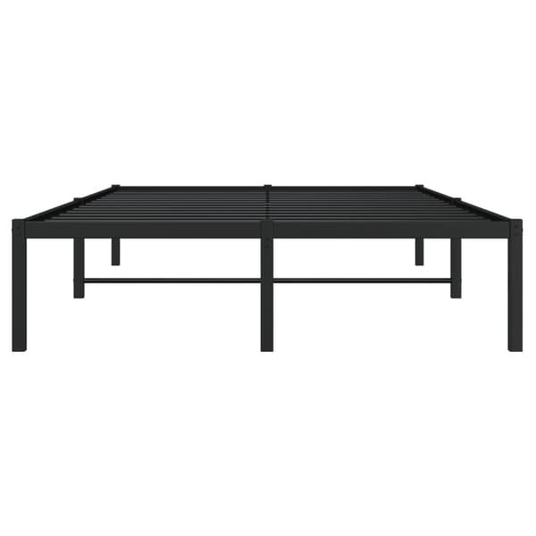 vidaXL metalsengestel sort 120x200 cm
