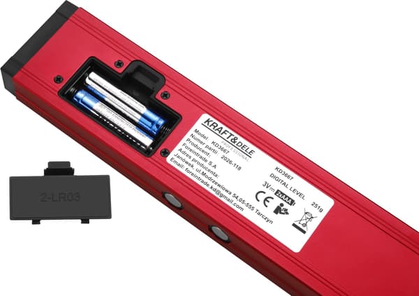 Elektronisk niveau 400 mm LCD KD3667