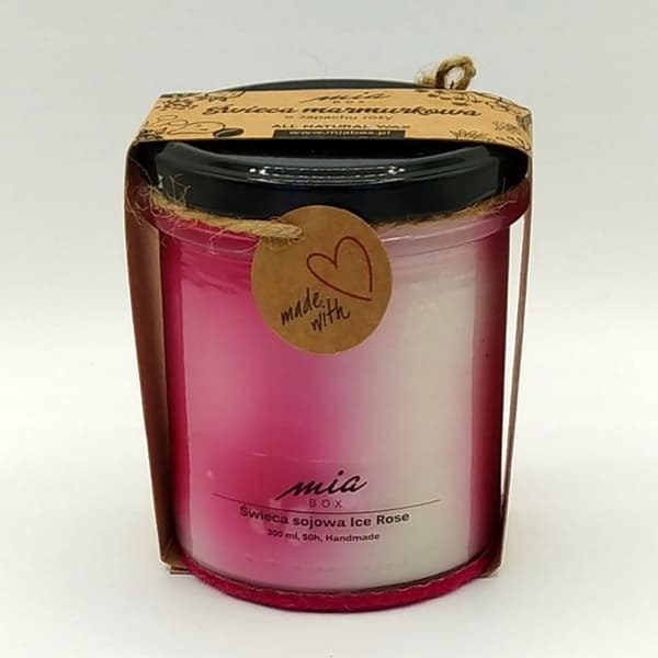 Marmorerat sojaljus Rosé 240 g