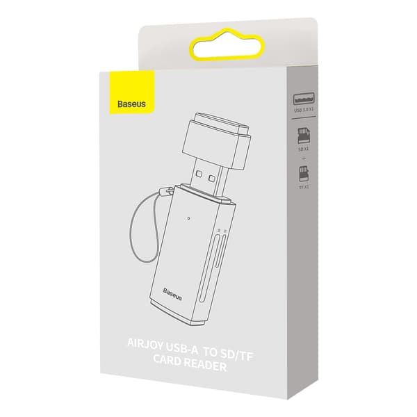 Lite-sarjan USB SD/TF-kortinlukijasovitin harmaa