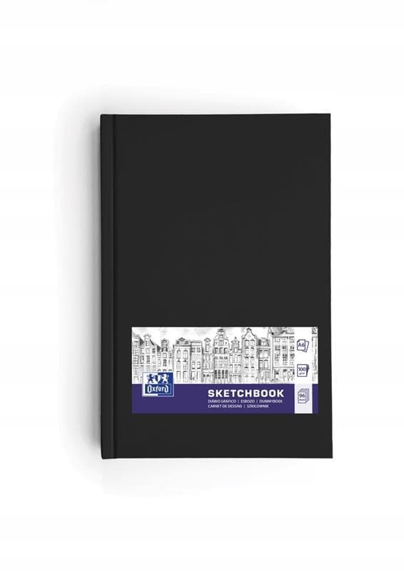 SKITSEBOGSBLOK A6/96K OXFORD ART SORT 400152626