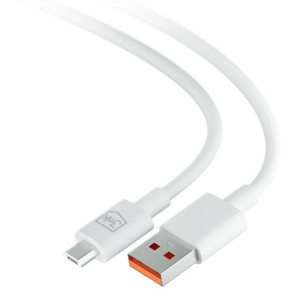 3MK Hyper USB-A till Micro USB-kabel, 1,2 m, 5 V, 2,4 A, Vit