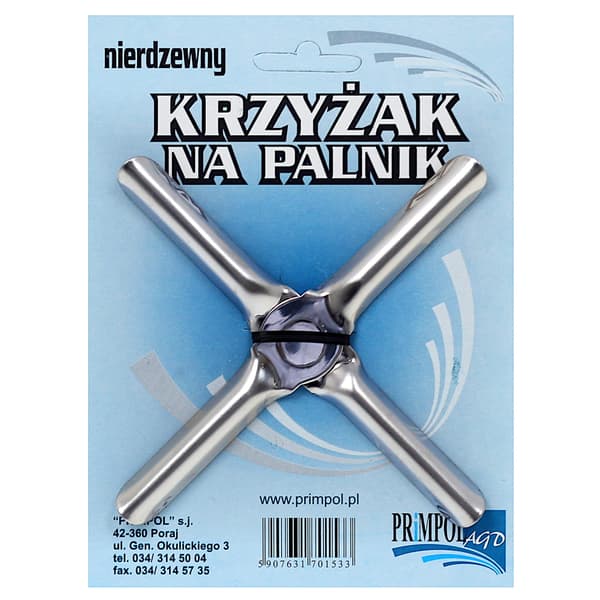 Kryds, brænderdæksel, gaskomfur