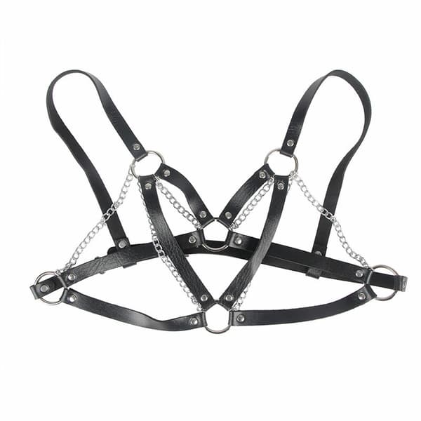 Subblime Punk Bondage Bälte Svart Metallspänne Universal