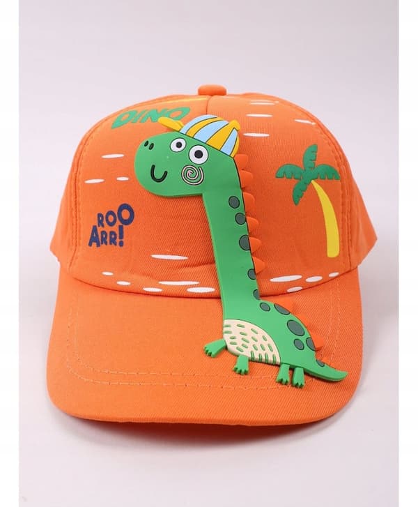 YO! Dinosaur 3D orange baseballkasket 50/54