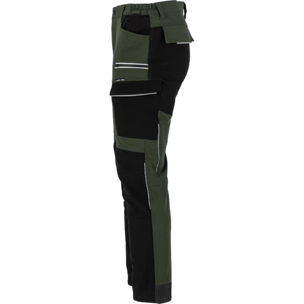 GRÖNSVARTA STRETCHBYXOR, "2XL", CE, LAHTI