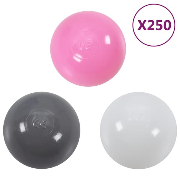 vidaXL legetunnel til børn 250 bolde grøn 175 cm polyester