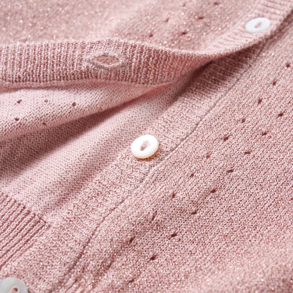 Lasten neuletakki, pastellinpunainen, 104