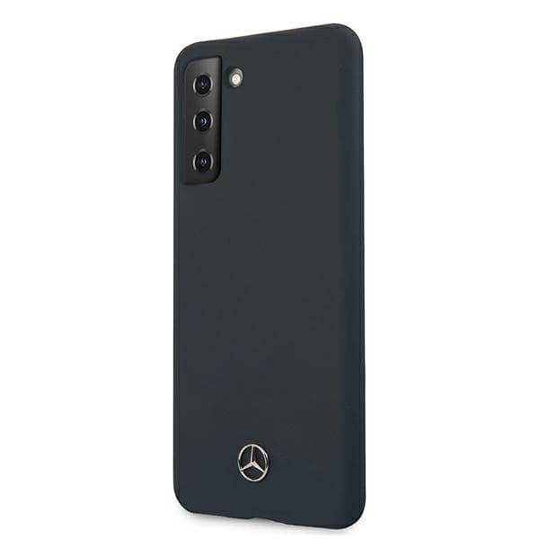 Mercedes Silikone Line Etui til Galaxy S21+, Blå