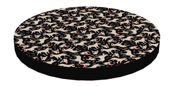 Katteseng / Elastisk skummadras Ring 55 cm Bullterrier