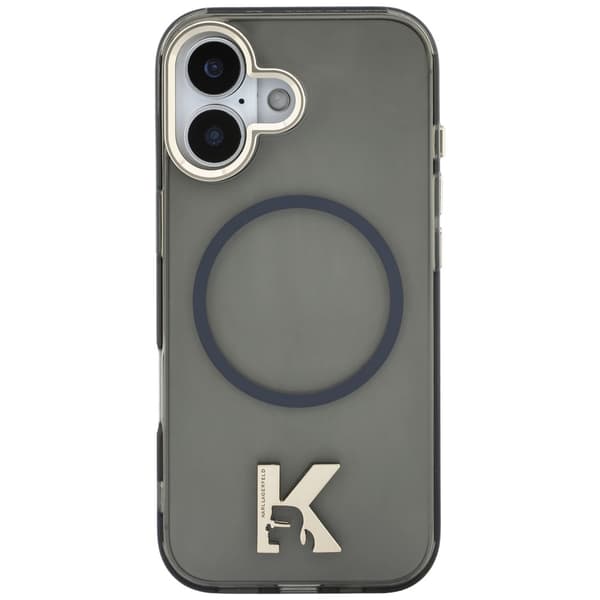 Karl Lagerfeld IML K-hovedlogo MagSafe-etui til iPhone 17, sort