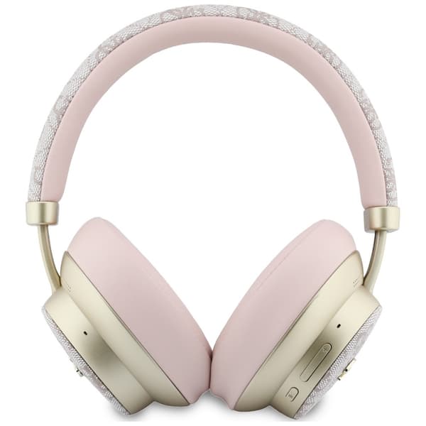 Guess Bluetooth ENC 4G Gold Script Metal Pink Over-Ear Hovedtelefoner