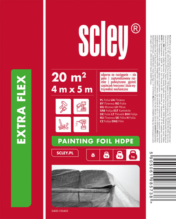 Extra Flex HDPE skyddsfolie (4 x 5 m)