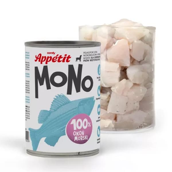 Comfy Appetit Mono Havsabborre 400g - monoprotein våtfoder för hundar