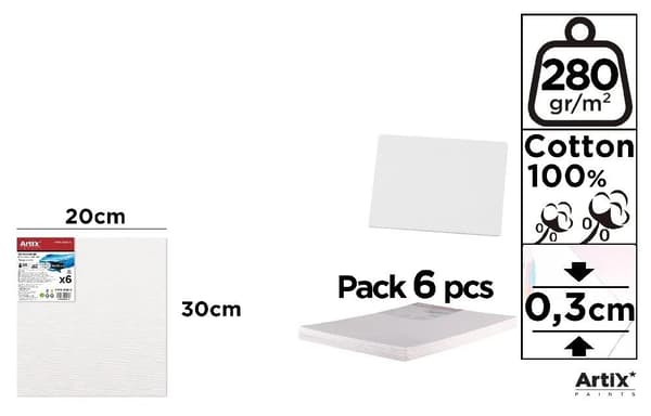 Maalauslevy 20x30x0.3cm 280G/m2