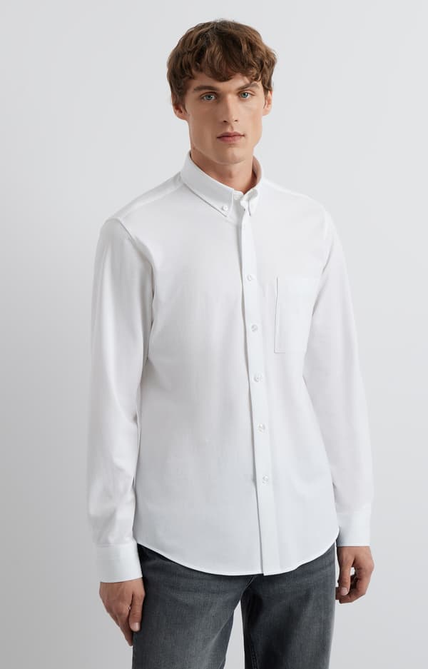 Slim strikskjorte XXL