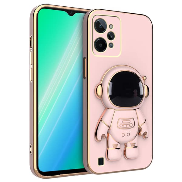 Realme C31 Astronaut-etui, lyserød