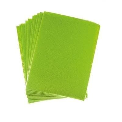 Filt A4 grøn 2mm 10 stk