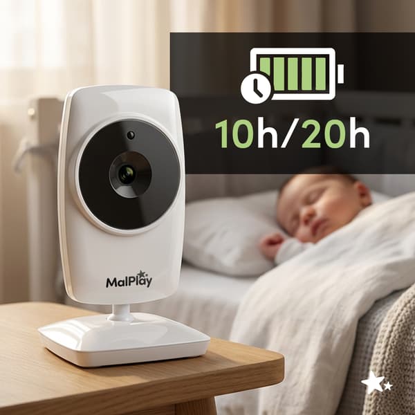 Malplay NannyEye Lite 3,5" babyvaktskamera extra