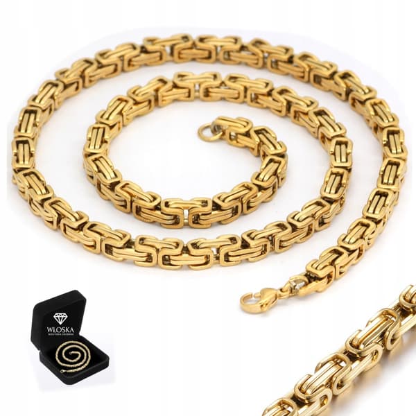 Guld herrekæde 50cm Royal Byzantine + GRATIS