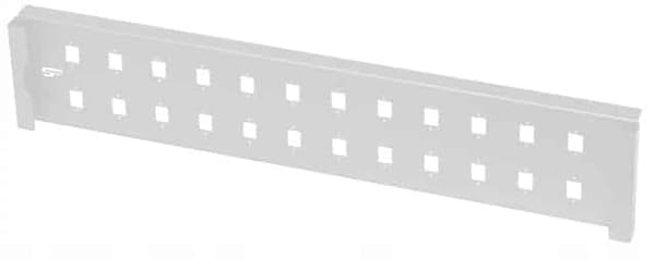 19” 2U 24xSC Simplex Grå fiberoptisk panel