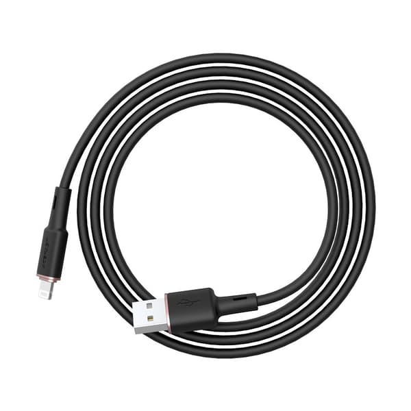 Kabel för iPhone MFI USB - Lightning 2.4A 1.2m svart