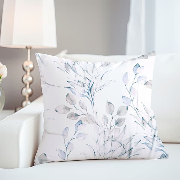 Bomullssängkläder 160x200 satin BOMULL vintermönster isblad blommor