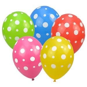 Tähtikuvioiset ilmapallot 28 cm 5 kpl